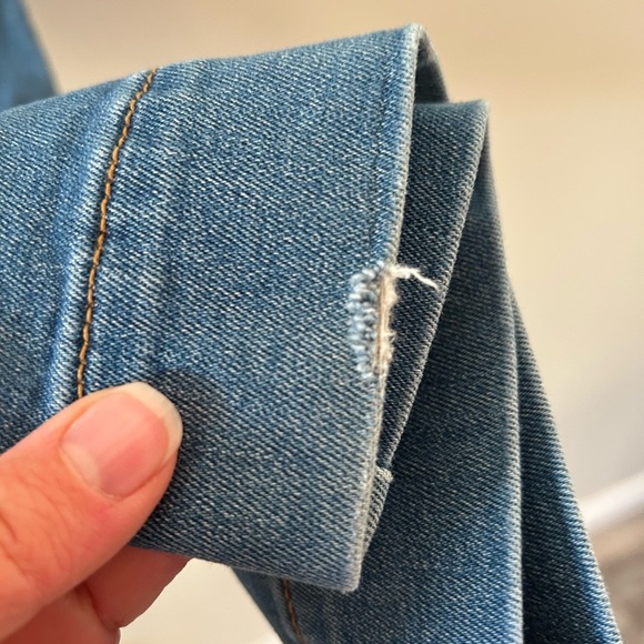 Driftwood Farrah Flare Button Pocket Medium Wash Mid Rise Jeans - Picture 6 of 6